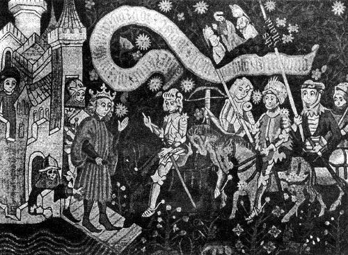 Прибытие Жанны к Карлу VII с сообщением об освобождении Орлеана