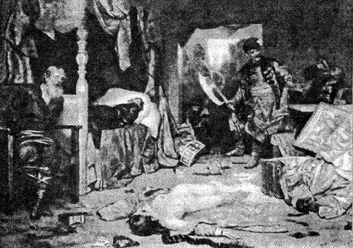 Опричники в доме земского (худ. А.Н. Новоскольцев)